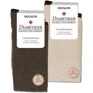 OCCULTO Basicsocken Herren Diabetikersocken 10er Pack (Modell: Goetz) (10-Paar)