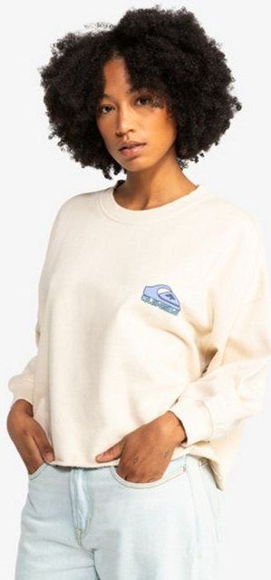 Quiksilver Sweatshirt Quiksilver Sweatshirt Crop Crew Screen Birch