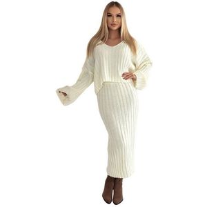 Mississhop Strickkleid Strickkleid Strickanzug Rock Pullover Damen M.3079