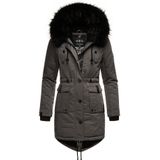 Navahoo Wintermantel Luluna Prc edler Parka mit großer Kunstfellkapuze