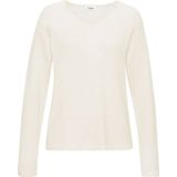 Buffalo V-Ausschnitt-Pullover mit modischer Melange-Optik, weicher Strickpullover, elastisch