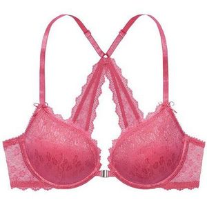 Vivance Push-up-BH mit feiner Spitze und praktischem Vorderverschluss