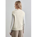 STREET ONE Kurzarmpullover mit Stehkragen