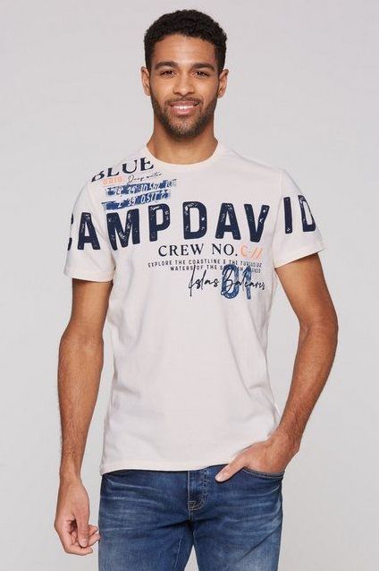 CAMP DAVID Rundhalsshirt mit Baumwolle