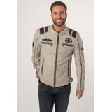Mauritius Lederjacke MMFurious mit kontrastfarbenen Details, Badges, Reißverschlüsse, Stehkragen
