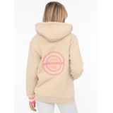 Zwillingsherz Sweatjacke mit Kapuze, Backprint, Detailprint vorne