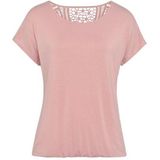 Vivance Kurzarmshirt mit Häkelspitze am Rücken (2er-Pack) aus weichem Viskose-Stretch