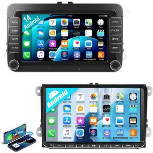 ESSGOO 7/9" Android14 Für VW GOLF 5 6 Touran Polo Passat Caddy Seat Skoda EOS Autoradio (Digitalradio (DAB), FM, AM, RDS, Carplay SWC Navi WIFI Android Auto Bluetooth EQ USB)