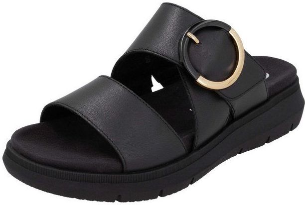 Remonte Pantolette, Keilabsatz, Sommerschuh, Bequemschuh mit Klettverschluss