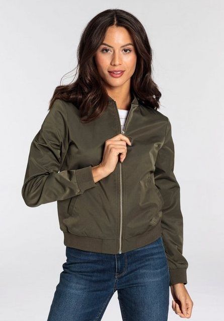 AJC Blouson modischer Look, mit Rippkragen, praktische Eingrifftaschen