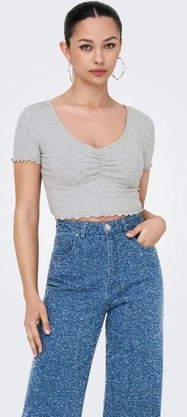 ONLY Kurzarmshirt ONLBETTY S/S V-NECK TOP CC JRS
