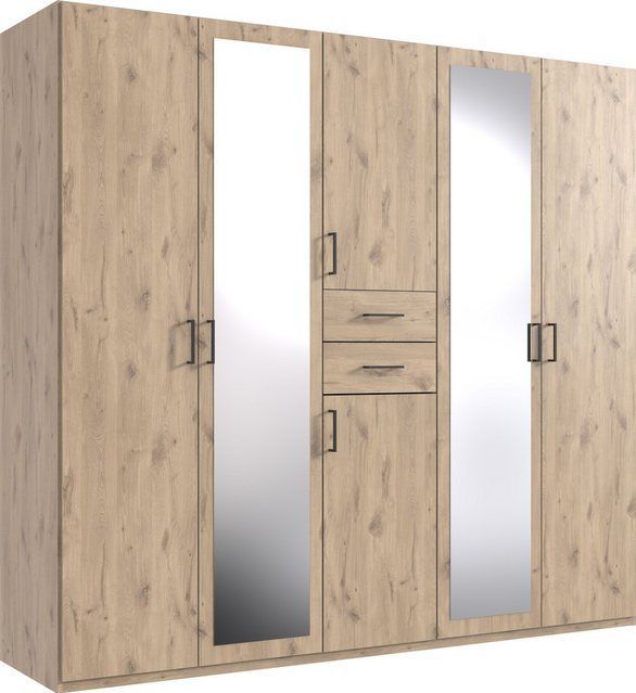 Wimex Drehtürenschrank Dillingen Schubladen auf bequemer Zugriffshöhe, mit Spiegel