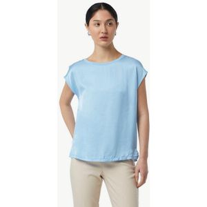 Comma Shirttop Blusenshirt mit Satin-Front
