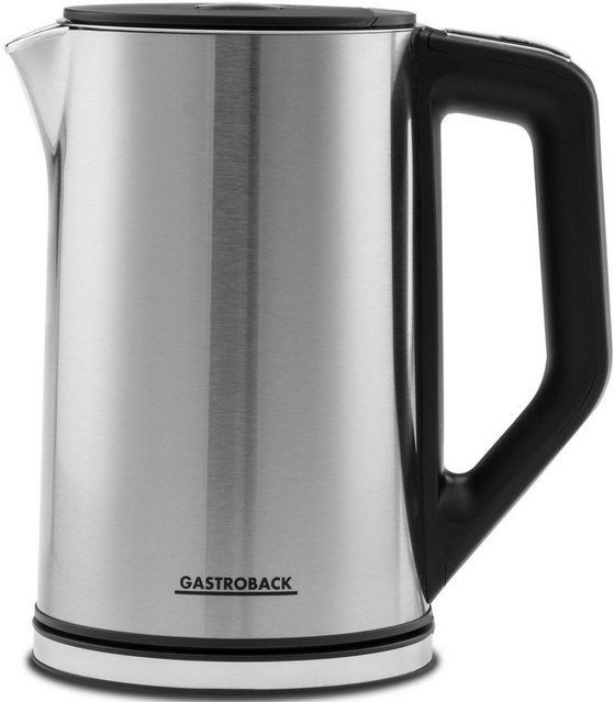 Gastroback Wasserkocher 42436, 1,5 l, 2200 W, Gradgenaue Anzeige der Wassertemperatur, Warmhaltefunktion (30min)