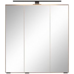 welltime Spiegelschrank Trento, verschiedene Ausführungen und Farben Breite 60 cm, mit 3D-Effekt, Spiegeltüren, Inklusive LED-Beleuchtung