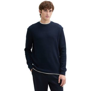 TOM TAILOR Denim 2-in-1-Langarmshirt mit Rippstruktur