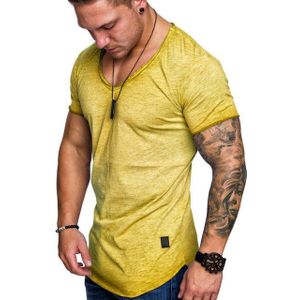 Amaci&Sons T-Shirt SAN FRANCISCO Herren Oversize Vintage Verwaschen V-Ausschnitt Shirt