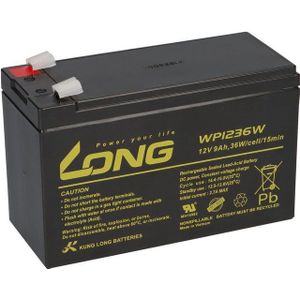 Kung Long Kung Long Blei Akku 12V 9Ah WP1236W hochstrom Bleigel AGM Bleiakkus