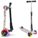 Apollo Dreiradscooter Kinderroller Kids Whiz LED 3-Rad Scooter ab 3 Jahren Tretroller, Klappbarer und höhenverstellbarer Kinder Scooter mit LED Wheels