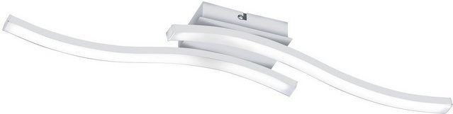 Reality Leuchten LED Deckenleuchte Route, LED fest integriert, Warmweiß, moderne Deckenlampe 2-flammig, LEDs mit 2x 500 Lumen