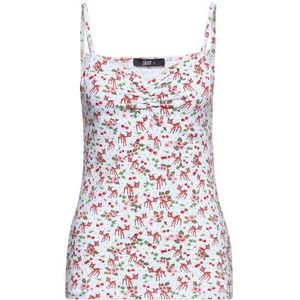 QueenKerosin Blusentop Deer mit All-over-Print im verspeilten Vintage Design