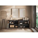 INOSIGN Sideboard Everest Breite 206 cm, Kommode mit 4 Türen, Anrichte, Soft/Self Closing, Korpus 22 mm