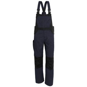 Qualitex Workwear Arbeitslatzhose Qualitex Latzhose X-Serie marine/schwarz Gr.102