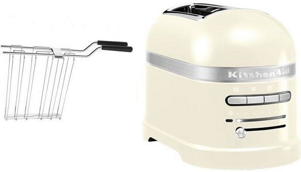 KitchenAid Toaster Artisan 5KMT2204EAC ALMOND CREAM, 2 kurze Schlitze, für 2 Scheiben, 1250 W, mit Sandwichzange