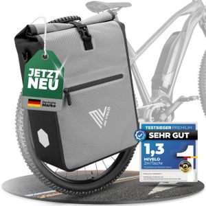 MIVELO Fahrradtasche 2in1 Gepäckträgertasche für Fahrrad wasserdicht (1-tlg), 25 Liter Volumen