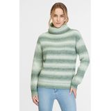Ragwear Rollkragenpullover SAFINA mit bunt gestreiftem Strickmuster