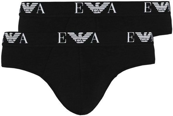 Emporio Armani Slip Stretch Cotton Brief (2-St) ohne störende Gesäßnaht