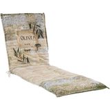 GO-DE Liegenauflage GARDOLI, B 60 x L 190 cm, Grün, Gartenliegeauflage, Gartenauflage für Gartenliege