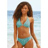 LASCANA Bügel-Bikini-Top Mae, farbenfroher Animalprint, herausnehmbare Cups, im Nacken zu binden