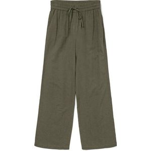 Vero Moda Schlupfhose VMCAIA MW WIDE PANT WVN NOOS mit Leinen
