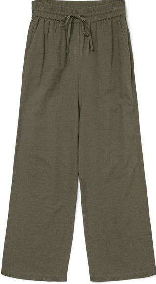 Vero Moda Schlupfhose VMCAIA MW WIDE PANT WVN NOOS mit Leinen