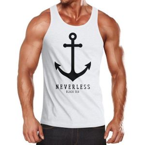 Neverless Tanktop Herren Tank-Top Anker Muskelshirt Muscle Shirt Neverless® mit Print