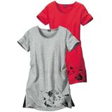 Vivance Dreams Nachthemd (Packung, 2er-Pack) mit Katzenprint
