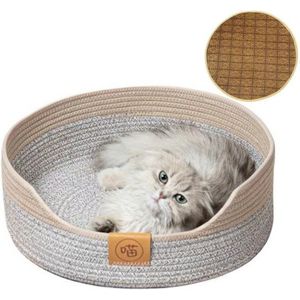 ibettertec Tierbett Tierbett, Katzenbett, Handgewebtes Katzenbett