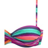 LASCANA Bandeau-Bikini-Top Rainbow, mit 5 Tragevariationen