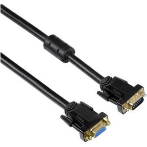 Hama 3m VGA Monitor-Verlängerung 15-polig SUB-D Video-Kabel, VGA, (300 cm), Verlängerungskabel mit VGA HDD Buchse auf Stecker Kabel