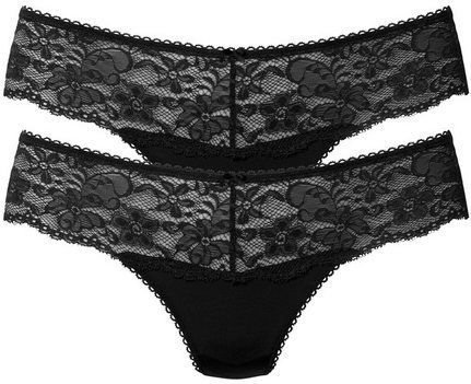 Nuance String (2-St) Dessous mit breitem Spitzenband