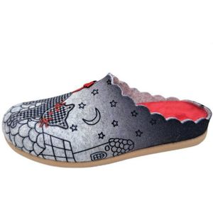 PADERO Damen Pantoffel Filz Hausschuh