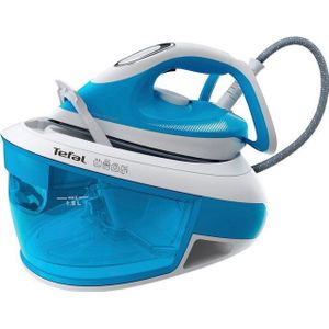 Tefal Dampfbügelstation Tefal SV8002 Express Airglide, 1800 ml Wassertank, hohe Gleitfähigkeit, CalcClear, Verriegelungssystem, Energiesparmodus