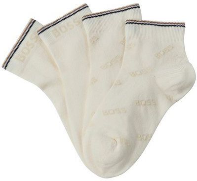 BOSS Socken 2P SH Logo CC W (Packung, 2-Paar, 2er Pack) mit Kontraststreifen