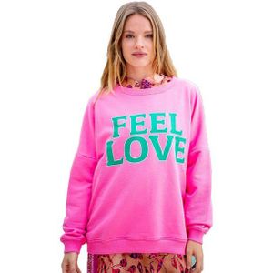 Miss Goodlife Sweatshirt Miss Goodlife MG11165 Feel Love, flash rose