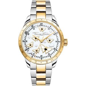 THOMAS SABO Quarzuhr BUTTERFLIES WA0433-291-202-34 mm, Armbanduhr, Damenuhr, analog, Schmetterlinge, Edelstahlarmband