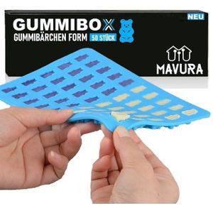 MAVURA Schokoladenform GUMMIBOX Gummibärchenform Schokolade Kinder Eiswürfel, Pralinenform Gießform Fruchtgummi Fondant