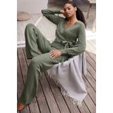LASCANA Strickhose mit Rippbündchen, Loungewear