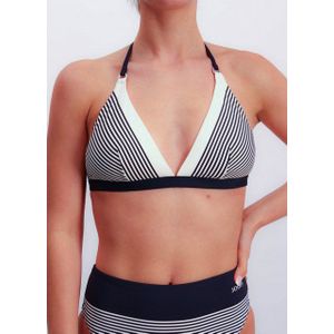 JOOP! Triangel-Bikini-Top Stripes, Träger zum Binden, Streifen-Design