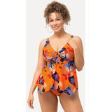 Ulla Popken Tankini Tankini Blätter Softcups Träger verstellbar